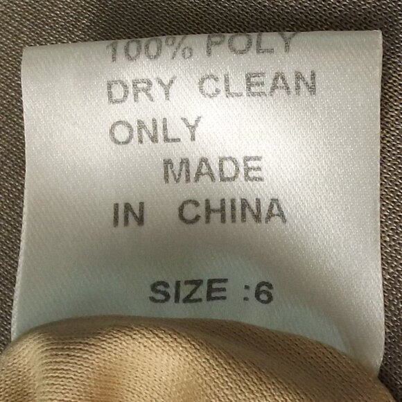 TADASHI COLLECTION Dress, 6, Champagne/Golden, Ruched, Wide straps, knee length - Picture 12 of 12